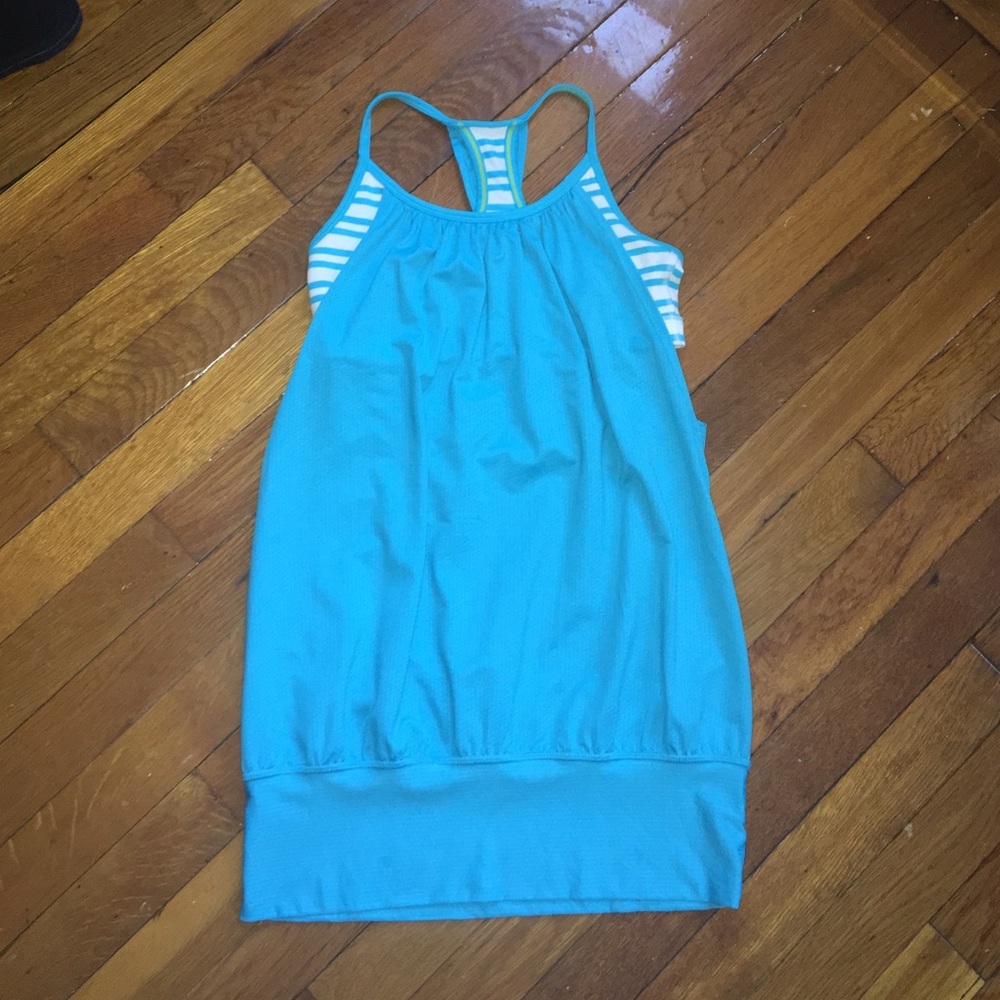 Lululemon Athletica Blue Sleeveless Racerback Tank